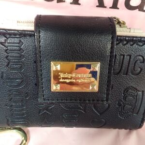 Juicy Couture Black Embossed Wallet